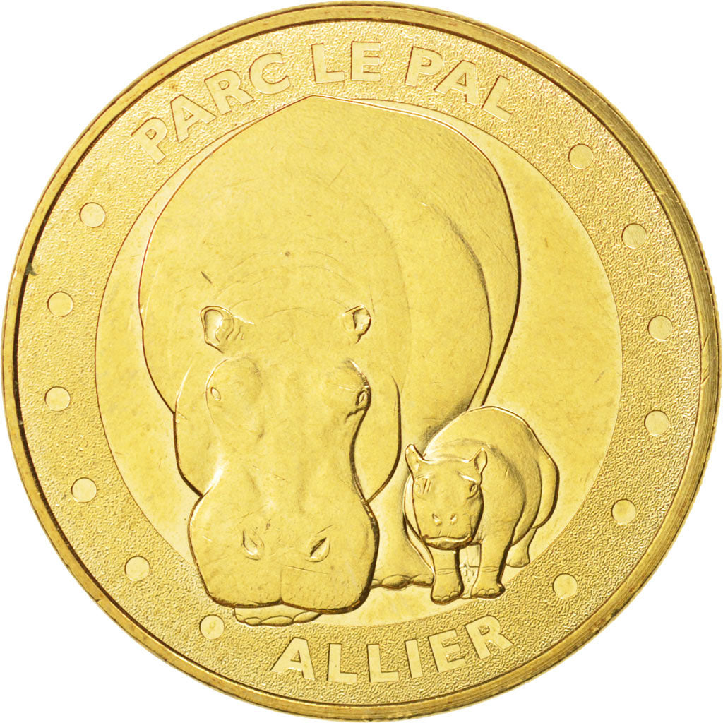 France, Token, Tourist Token, 03/ Le Pal - Hippopotames, 2015, Monnaie de Paris