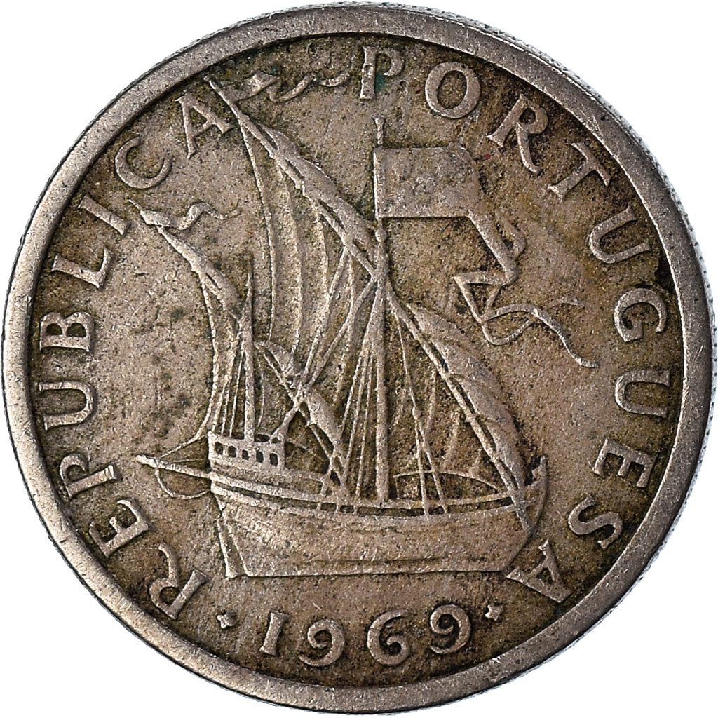 Moneda, Portugal, 2-1/2 Escudos, 1969