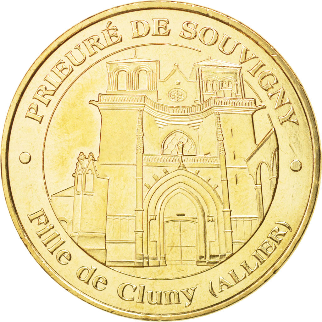Francja, Token, Żeton turystyczny, 03/ Prieuré de Souvigny, 2009, Monnaie de