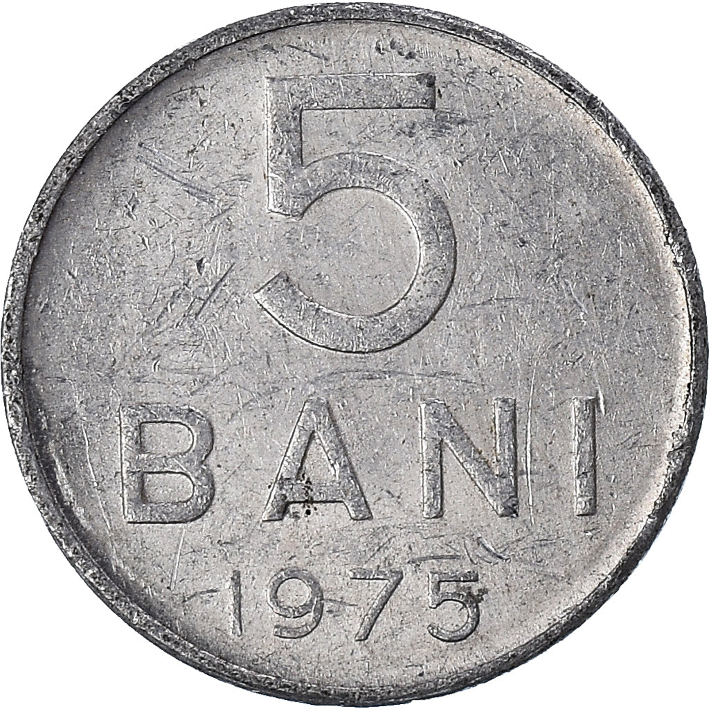 Monnaie, Roumanie, 5 Bani, 1975