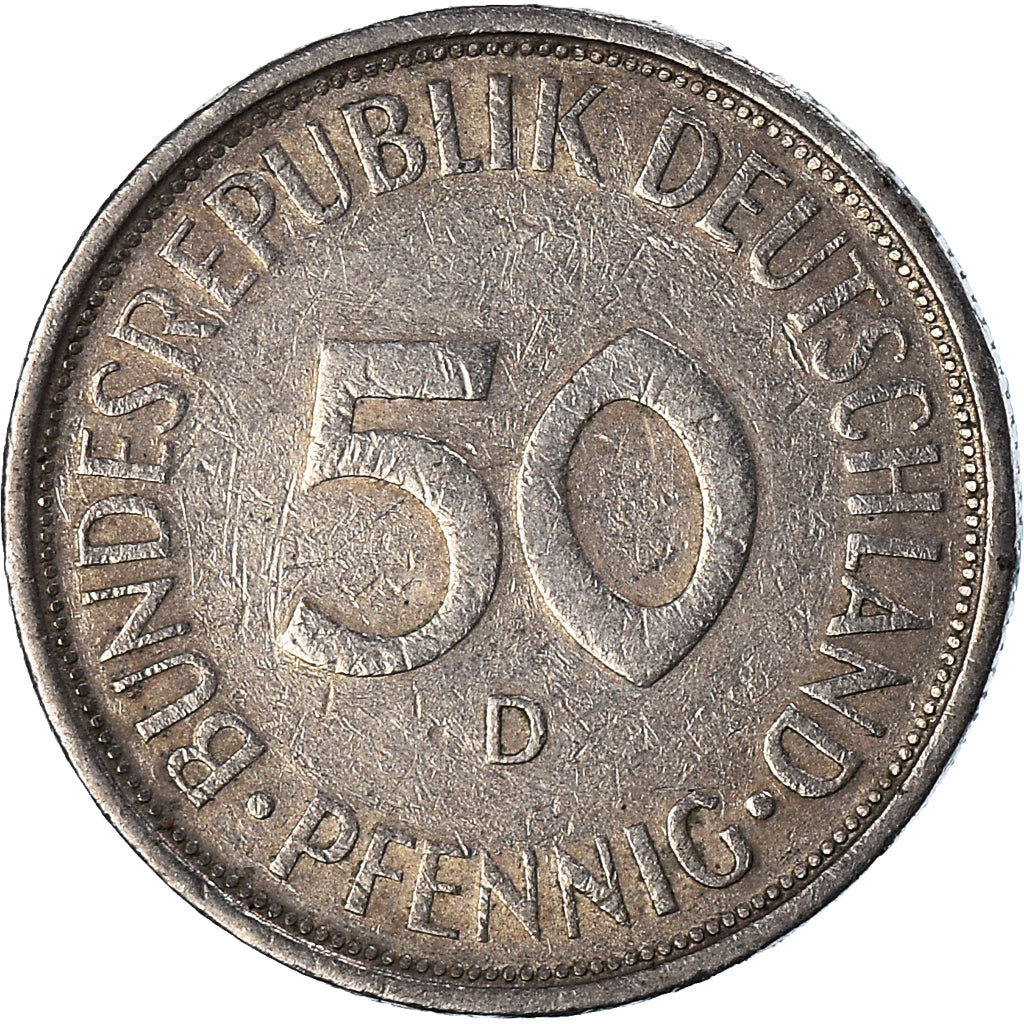 Munten, Federale Duitse Republiek, 50 Pfennig, 1971
