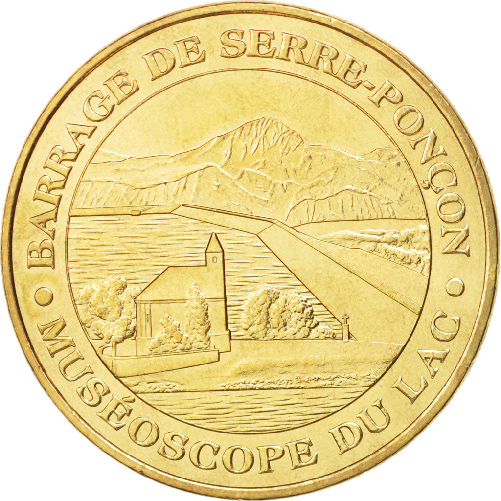 France, Token, Tourist Token, 05/ Barrage de Serre-Ponçon, 2012, Monnaie de