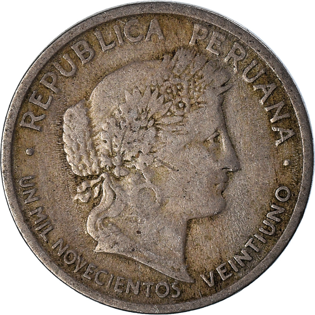 Moneda, Perú, 10 Centavos, 1921