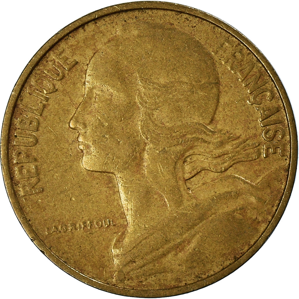 Munten, Frankrijk, 10 Centimes, 1962