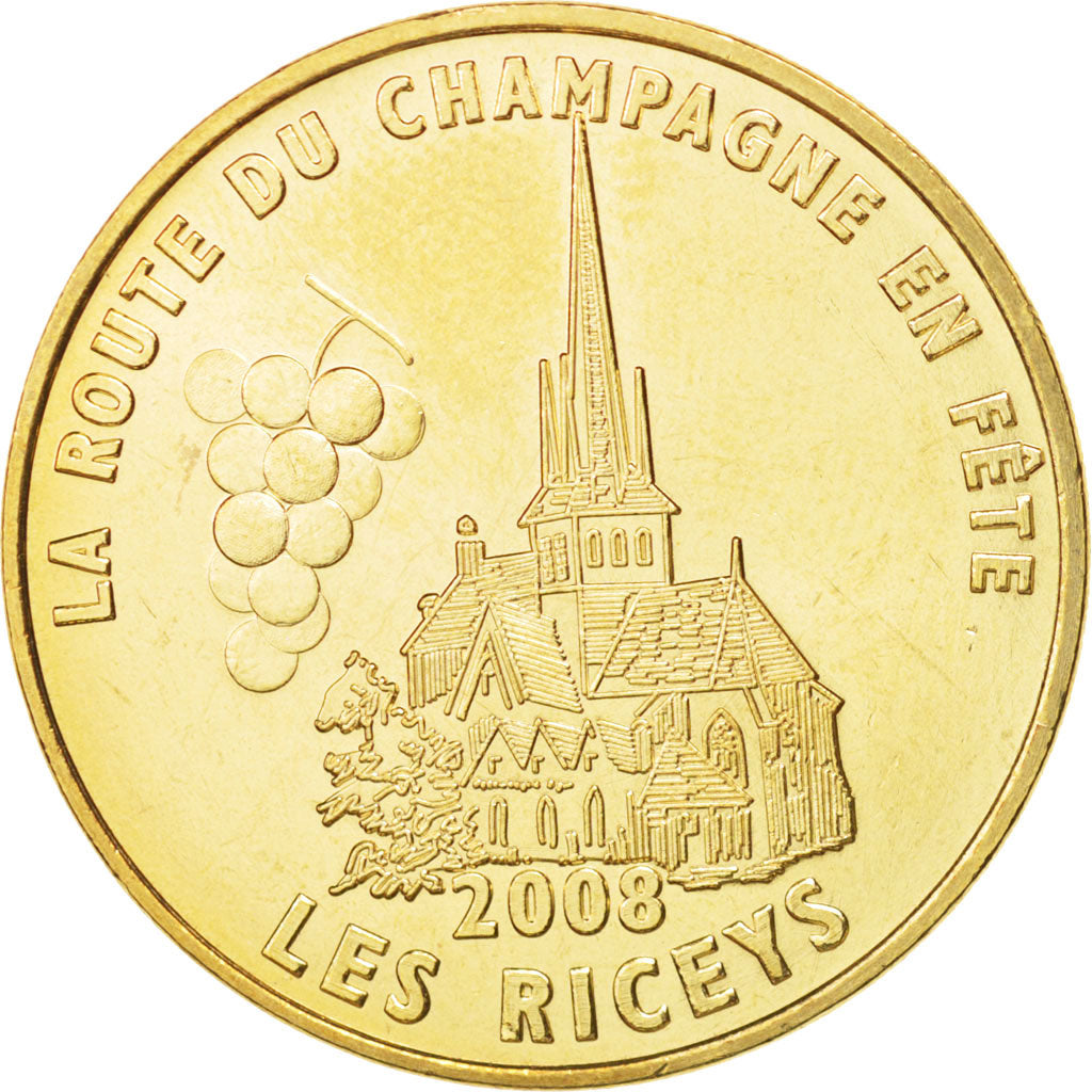Francia, Token, Tourist Token, 10/ Route du Champagne - Les Riceys, 2008