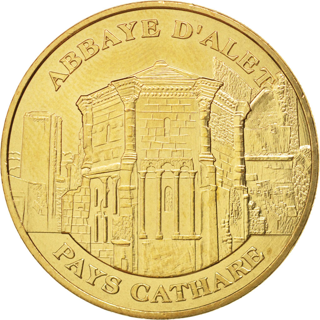 France, Token, Tourist Token, 11/ Abbaye d'Alet, 2010, Monnaie de Paris, MS(63)