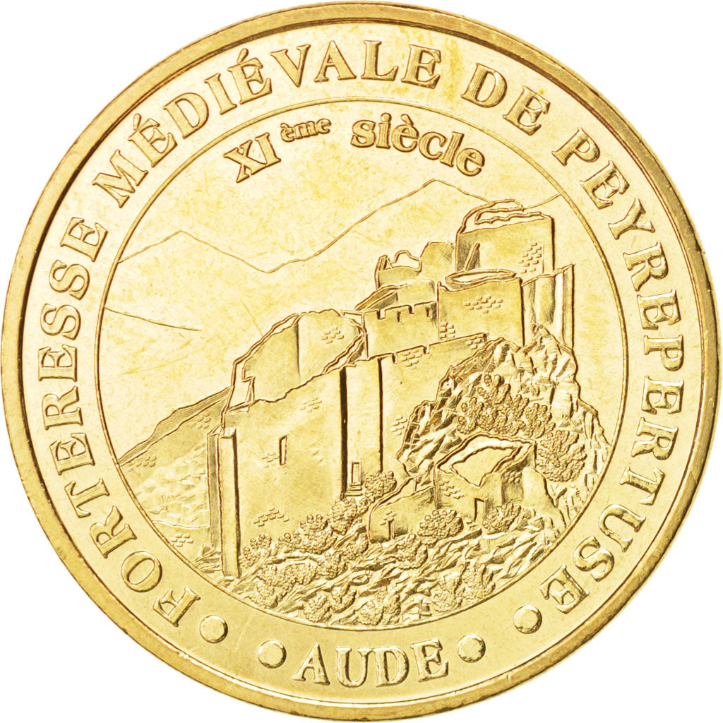 France, Token, Tourist Token, 11/ Forteresse de Peyrepertus, 2010, Monnaie de