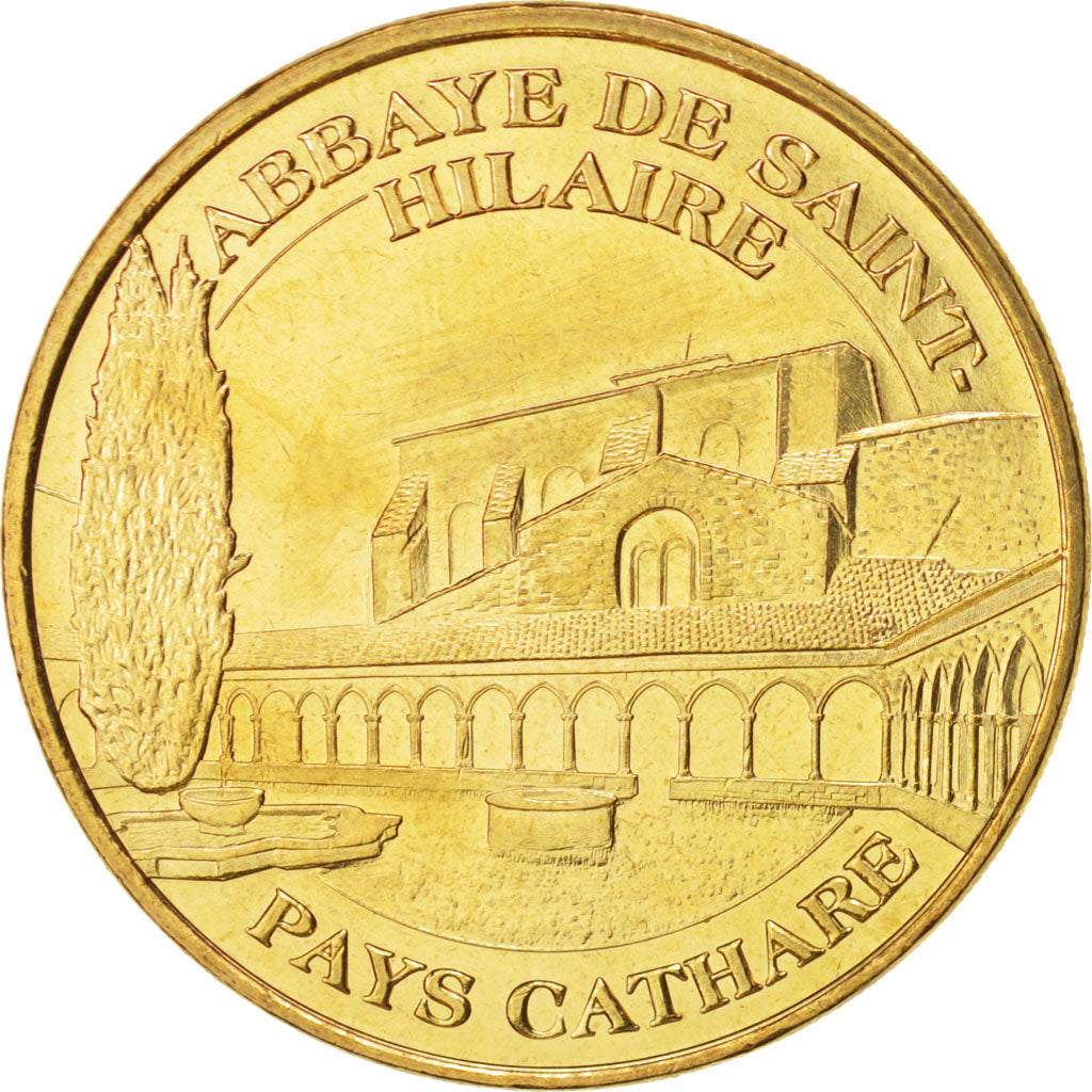 France, Jeton, Tourist Token, 11/ Abbaye de Saint-Hilaire, 2007, Monnaie de