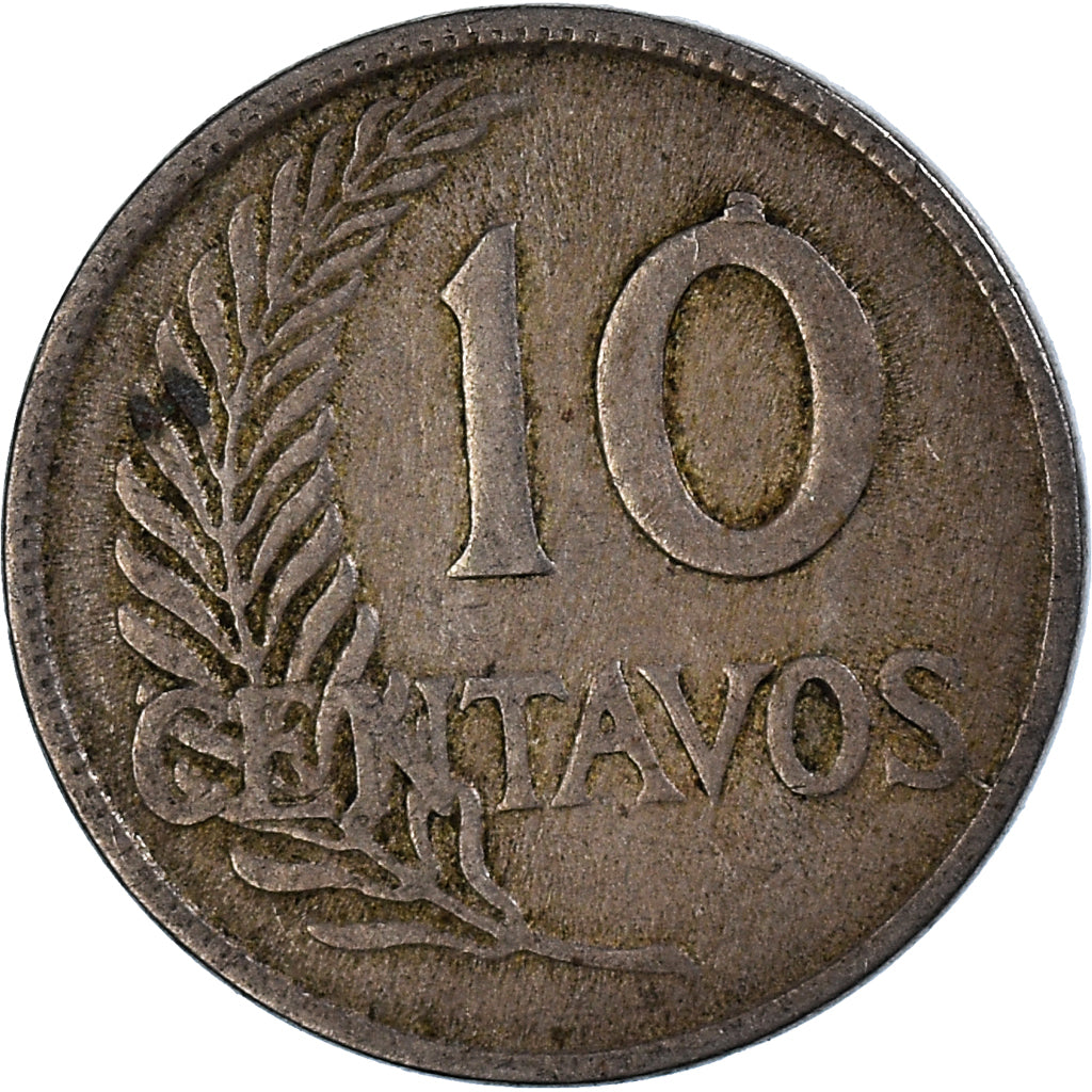 Moneta, Peru, 10 Centavos, 1921