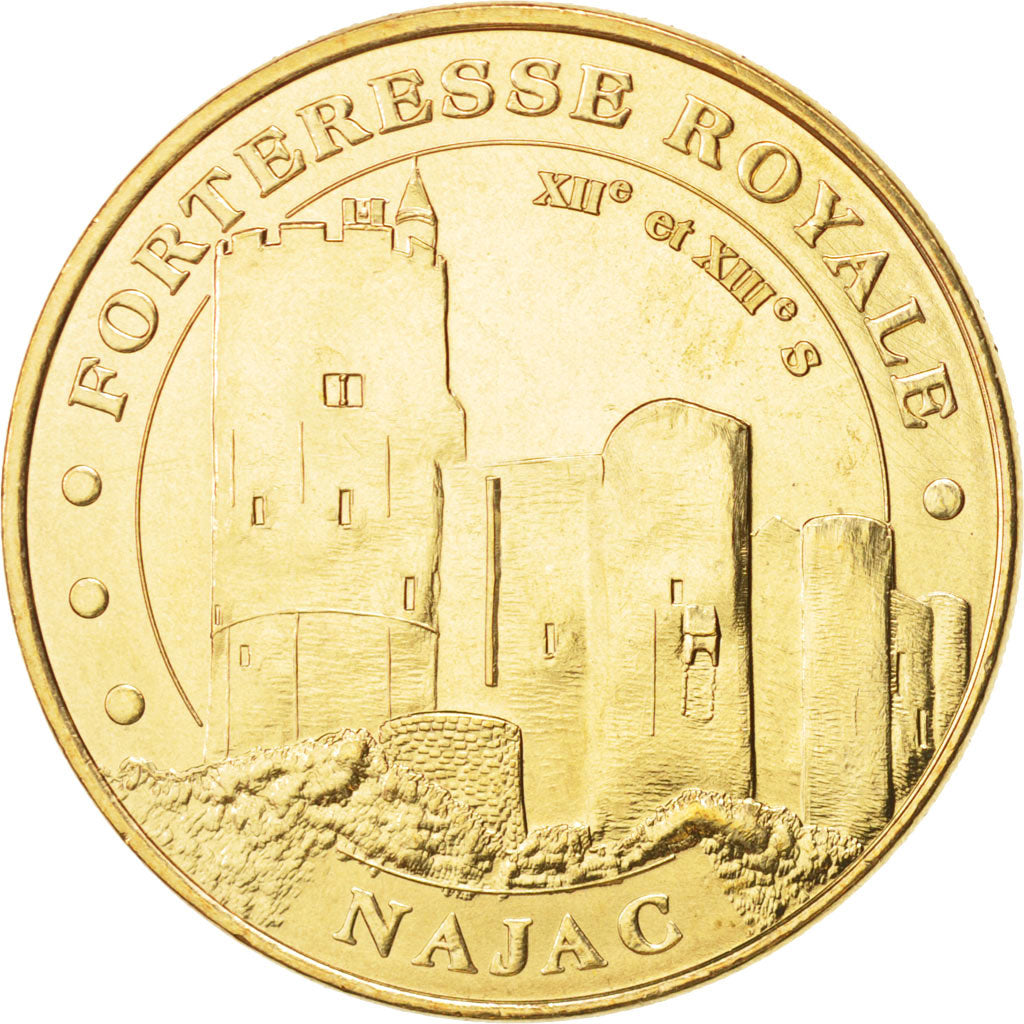 Frankrijk, Token, Tourist Token, 12/ Forteresse Royale de Najac, 2010, Monnaie
