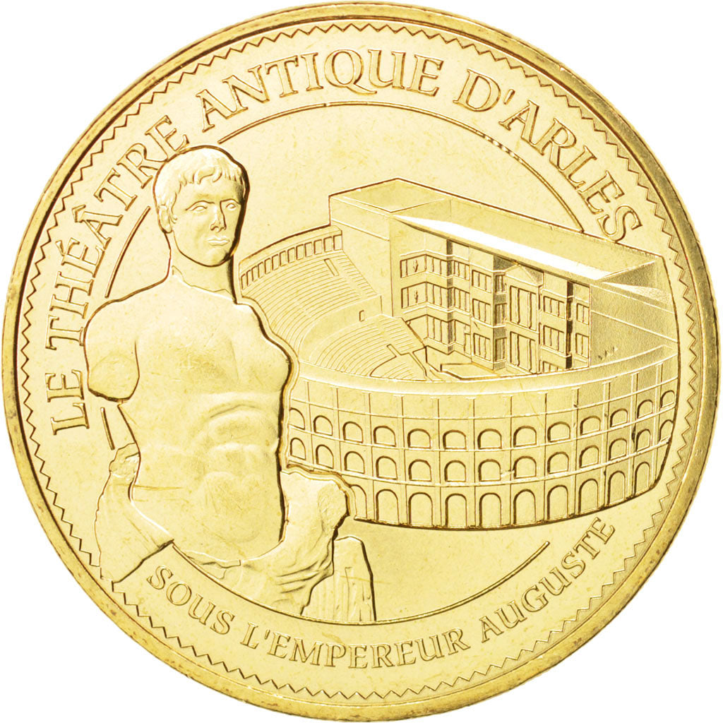 France, Token, Tourist Token, 13/ Empereur Auguste - Arles, 2015, Monnaie de