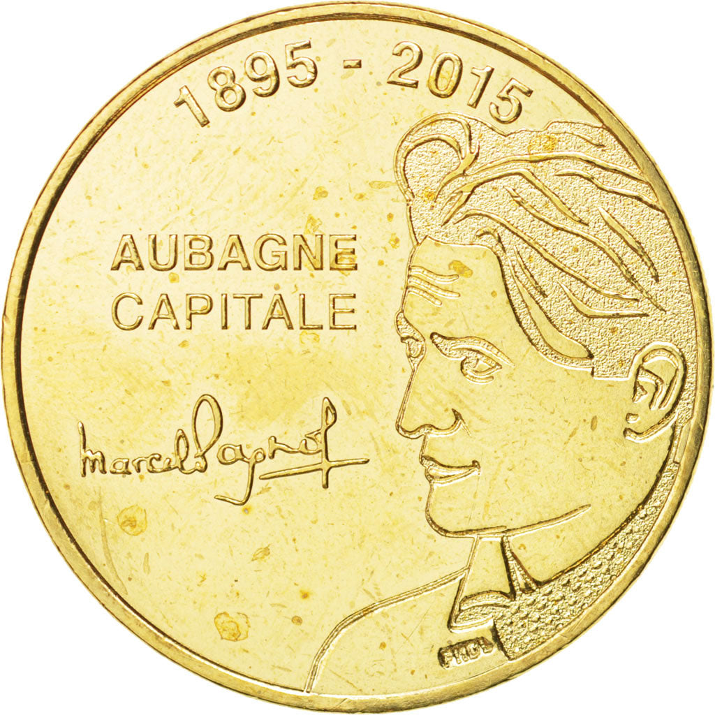 France, Token, Tourist Token, 13/ Marcel Pagnol - Aubagne, 2015, Monnaie de
