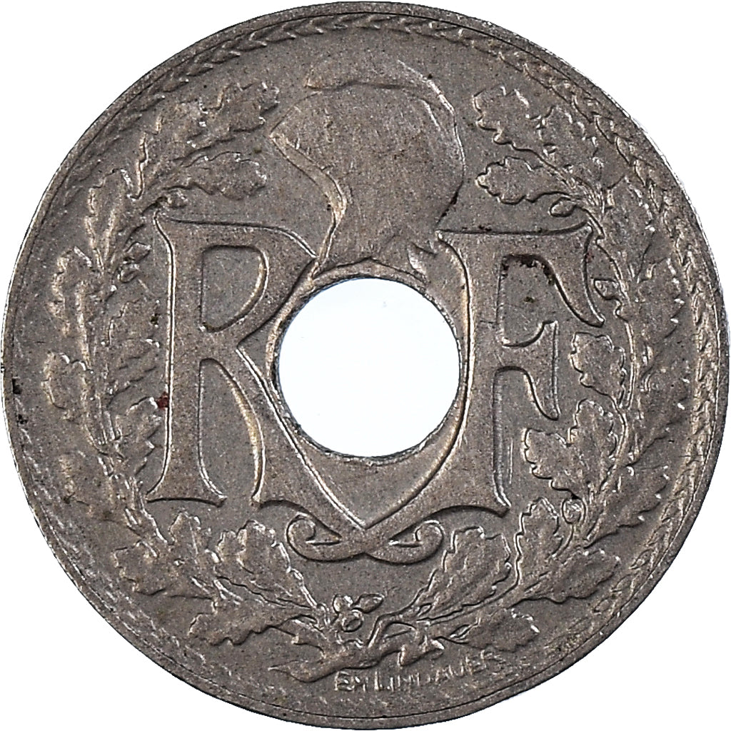 Moneta, Francja, 5 Centimes, 1938