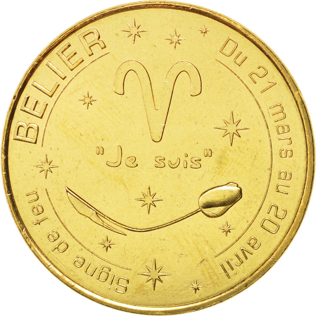 France, Token, Tourist Token, 13/ Zodiaque - Béliers, 2014, Monnaie de Paris