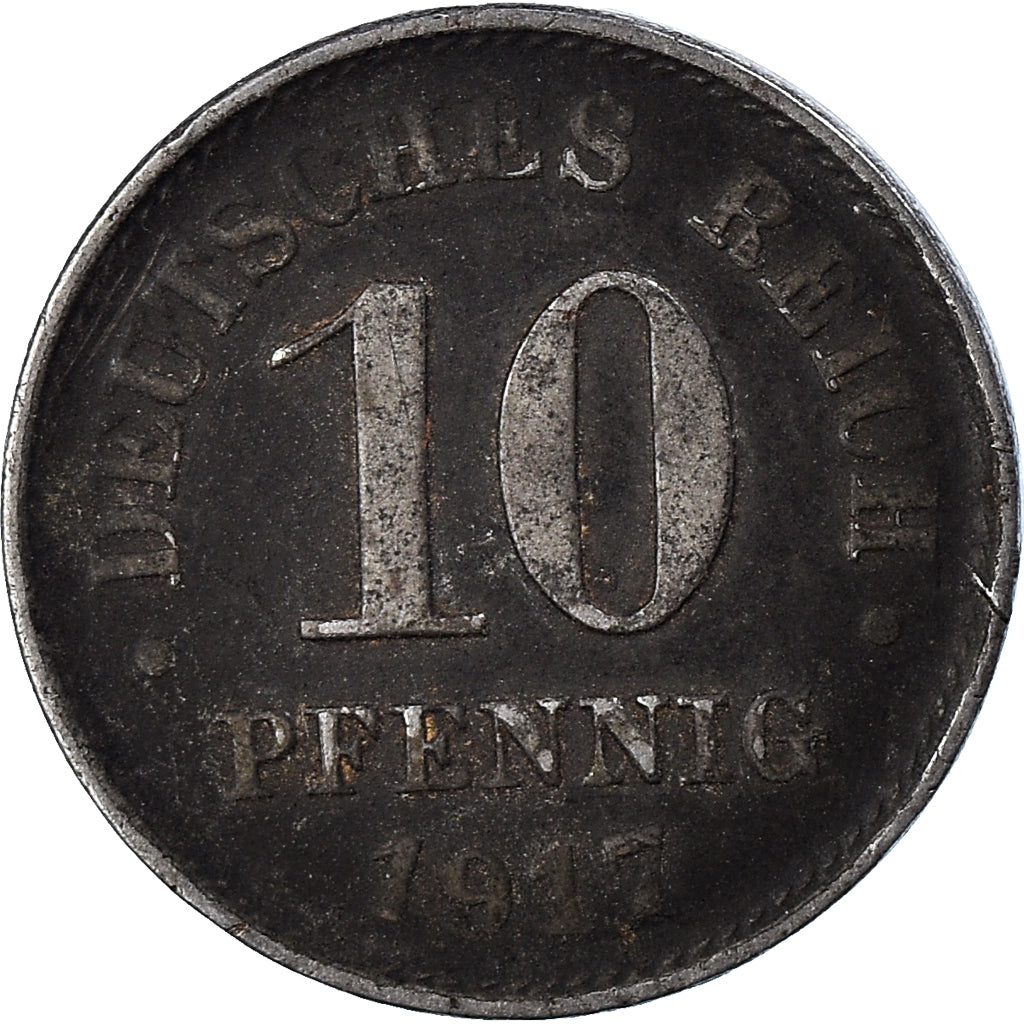 Munten, DUITSLAND - KEIZERRIJK, 10 Pfennig, 1917