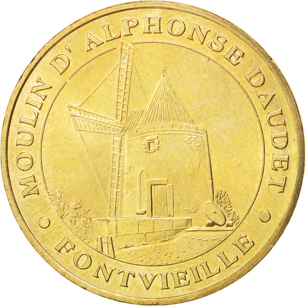 France, Token, Tourist Token, 13/ Moulin d'Alphonse Daudet - Fontvieille, 2006