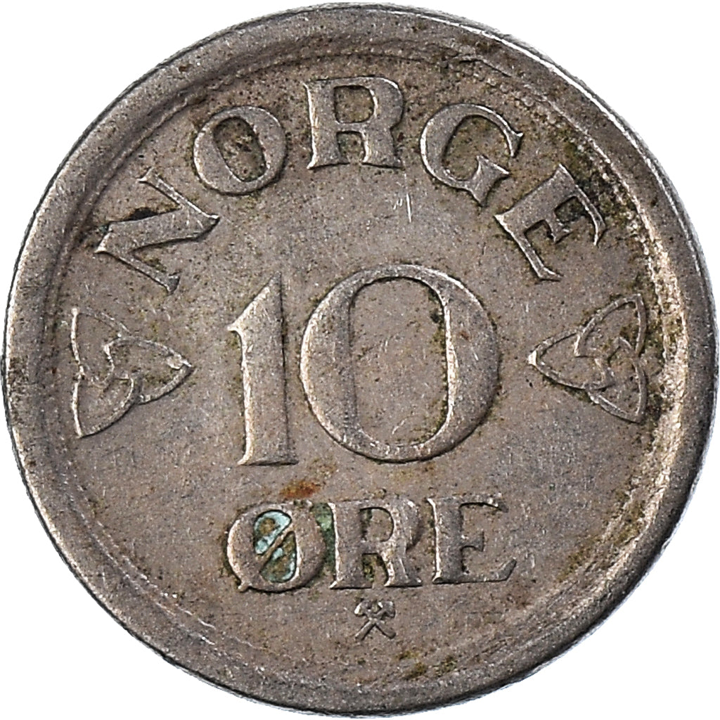 Moneta, Norvegia, 10 Öre, 1957