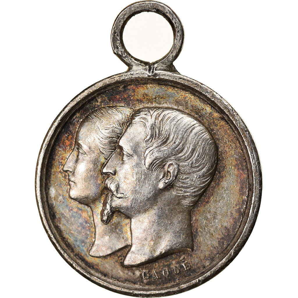 France, Medal, Naissance de Napoléon IV, Quinaire, History, 1856, MS(63)
