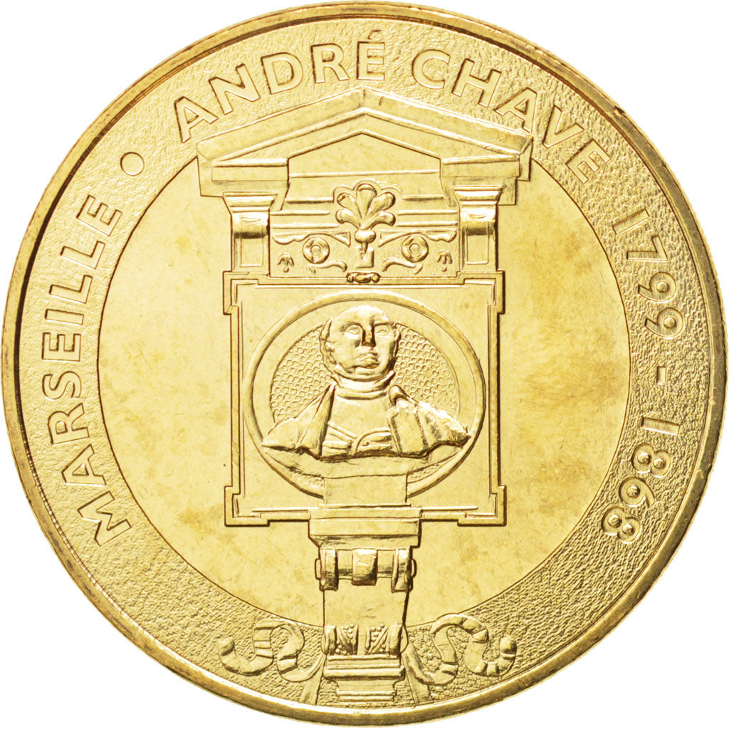 France, Token, Tourist Token, 13/ André Chave - Marseille, 2012, Monnaie de