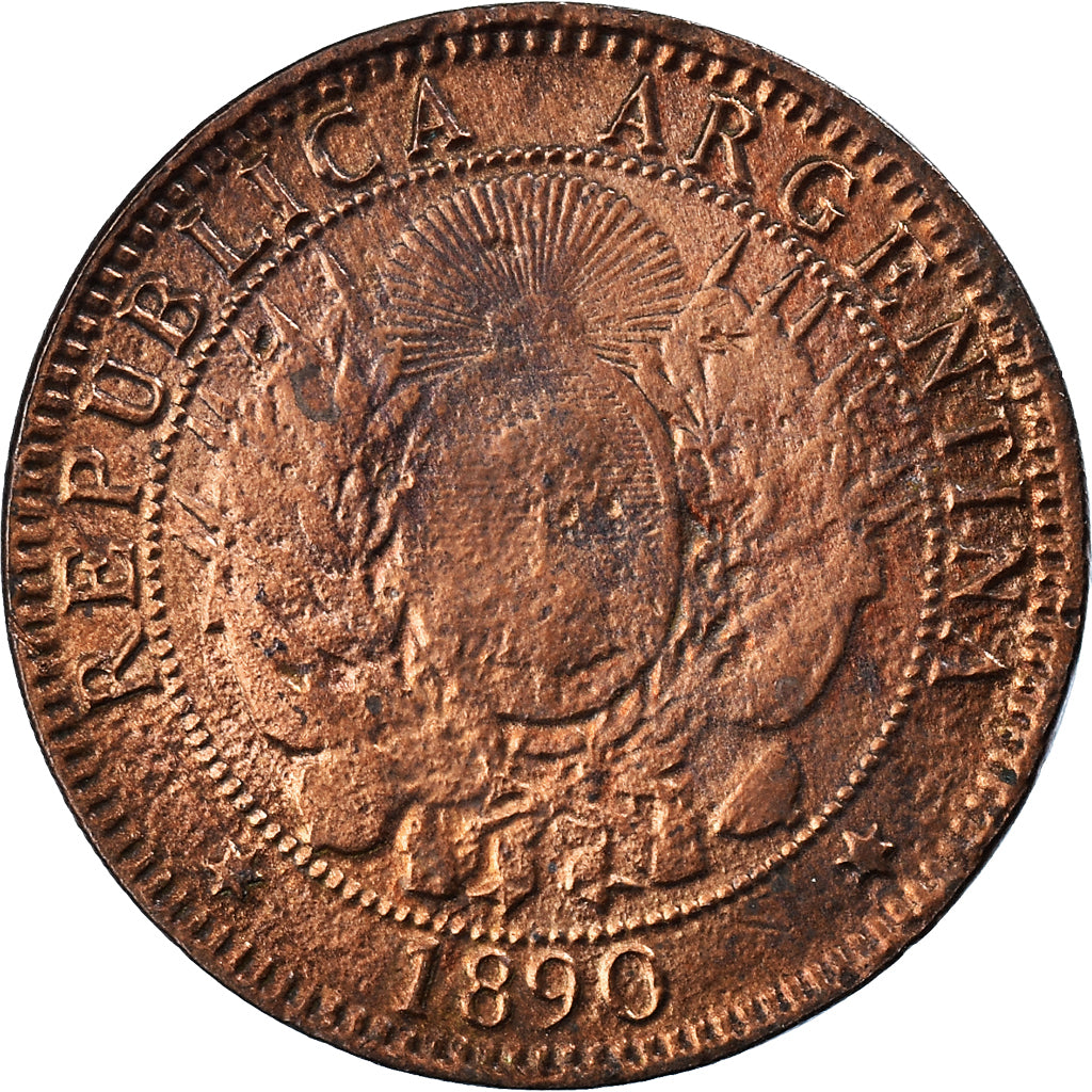 Moneta, Argentina, 2 Centavos, 1890