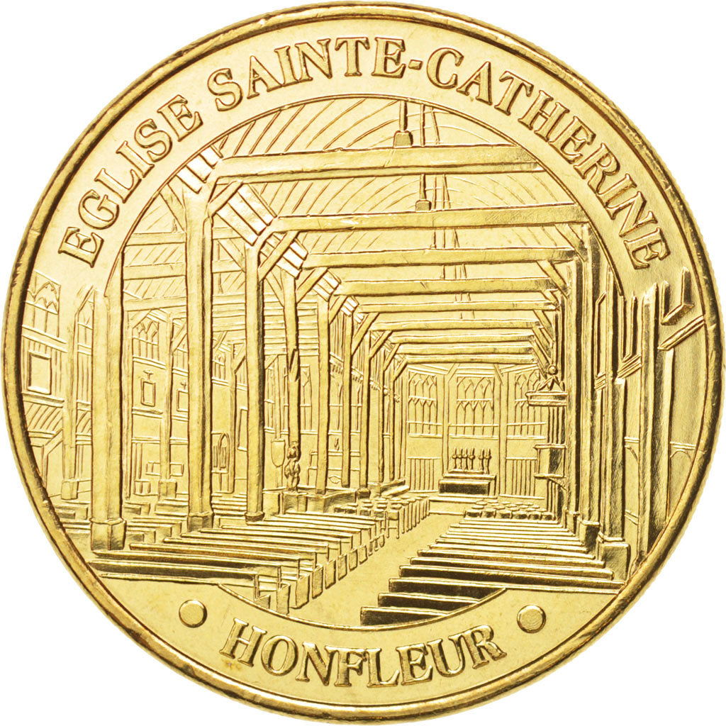 France, Token, Tourist Token, 14/ Eglise Sainte-Catherine - Honfleur, 2014