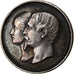 France, Medal, Naissance de Napoléon IV, Quinaire, History, 1856, AU(55-58)