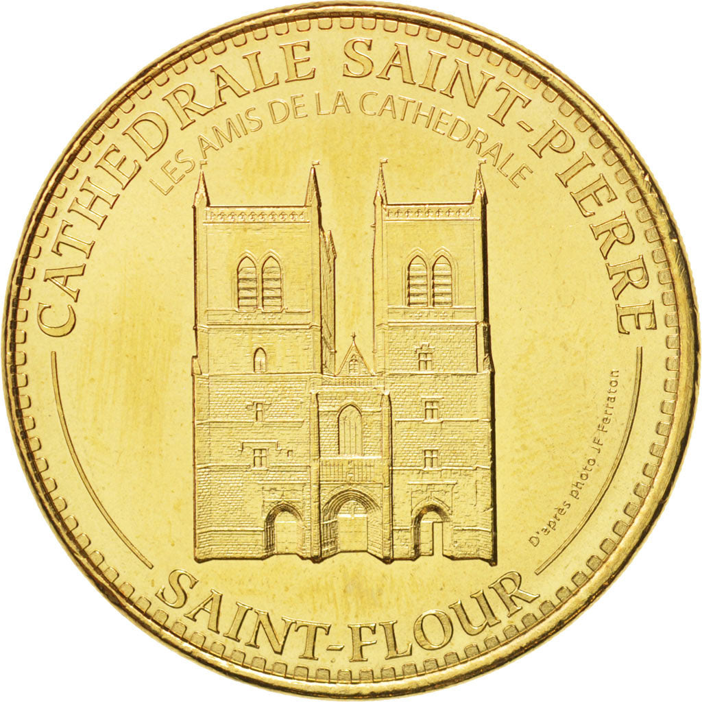 France, Token, Tourist Token, 15/ Cathédrale Saint-Pierre - Saint-Flour, 2013