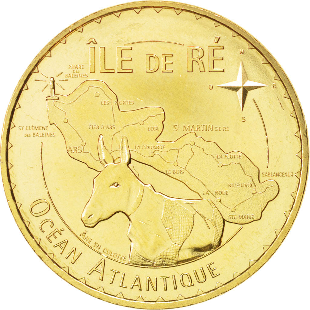 France, Token, Tourist Token, 17/ Ile de Ré, 2014, Monnaie de Paris, MS(63)
