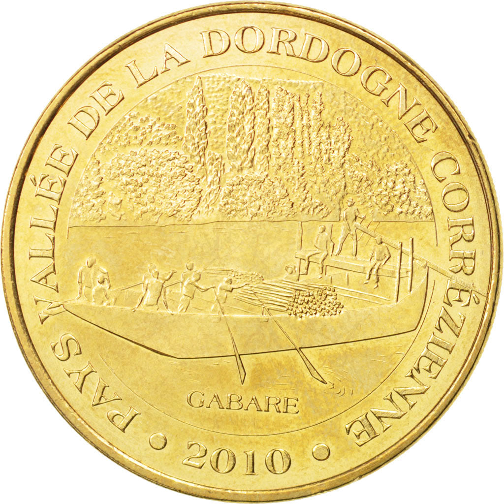 France, Token, Tourist Token, 19/ Vallée de la Dordogne - La Gabare, 2010