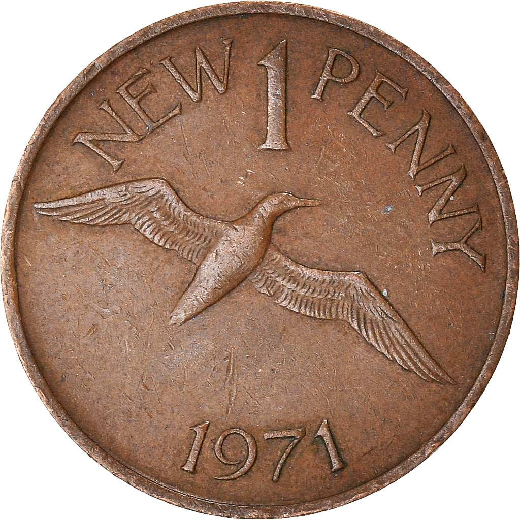 Moneta, Guernsey, New Penny, 1971