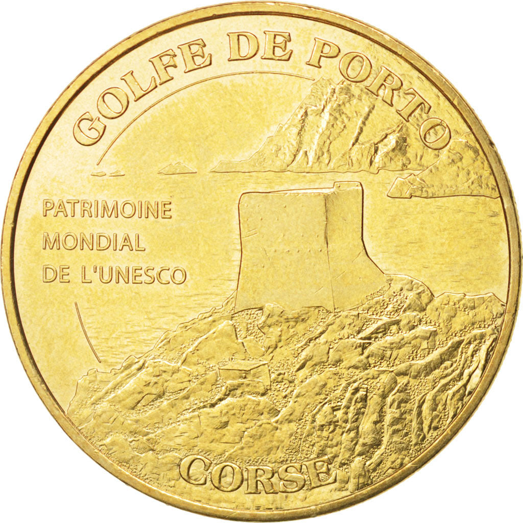 France, Token, Tourist Token, 20/ Golfe de Porto, 2010, Monnaie de Paris