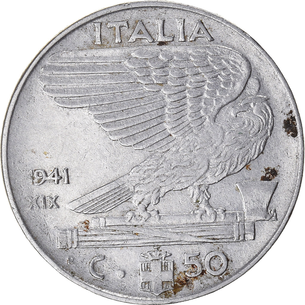Moeda, Itália, 50 Centesimi, 1941