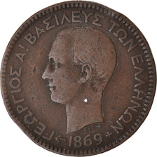 Coin, Greece, 10 Lepta, 1869