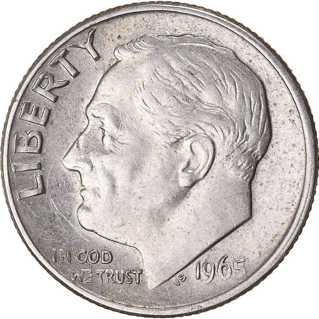 Coin, United States, Dime, 1965