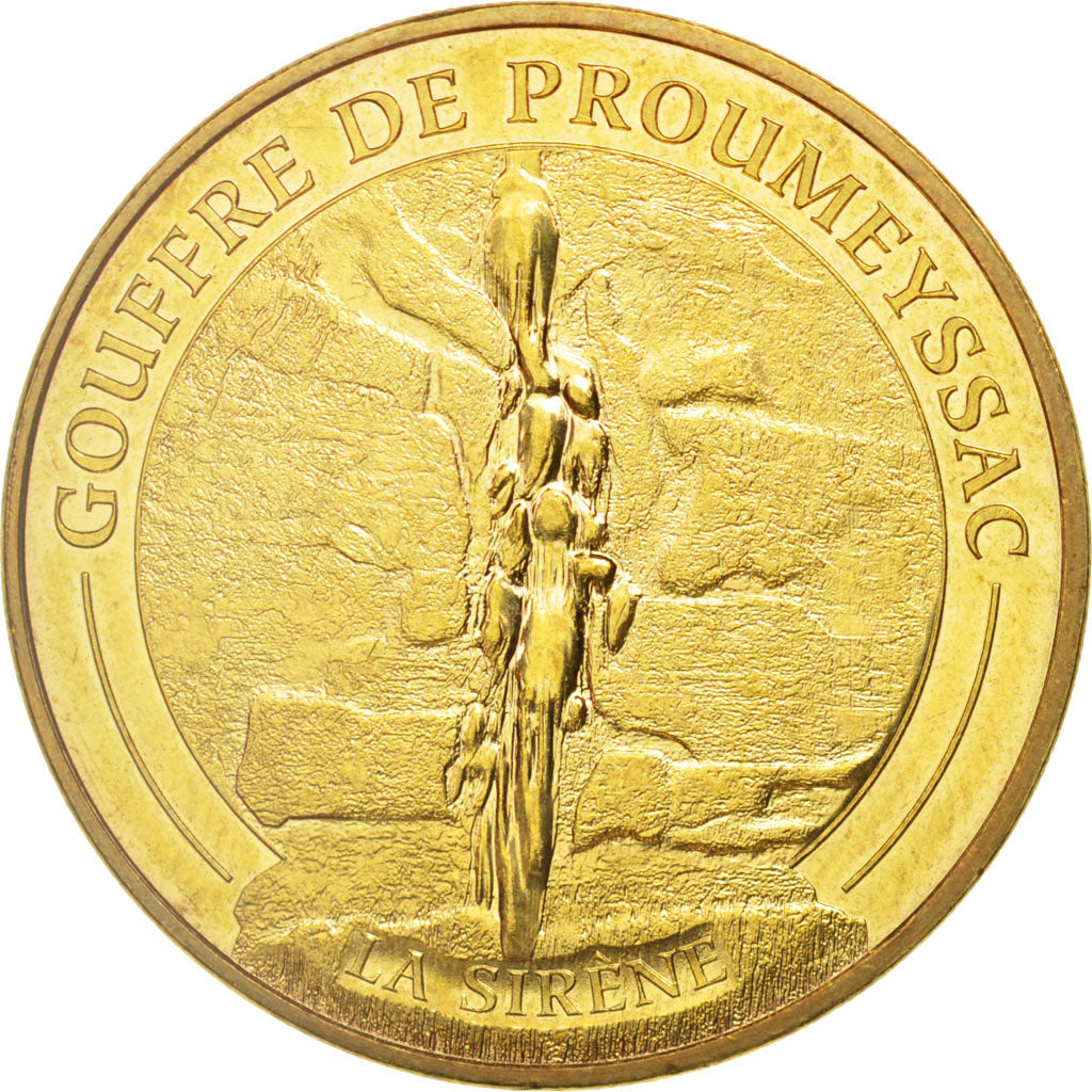 France, Token, Tourist Token, 24/ Gouffre de Proumeyssac - Sirène, 2015