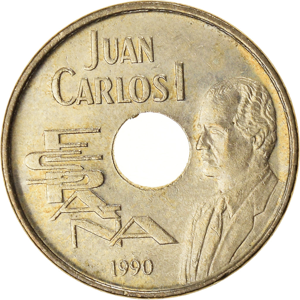 Monnaie, Espagne, 25 Pesetas, 1990