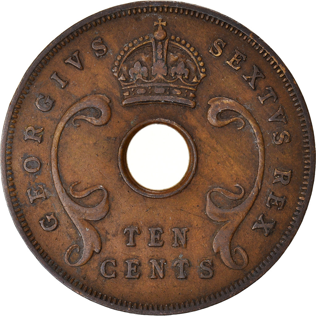 Monnaie, Afrique Orientale, 10 Cents, 1951