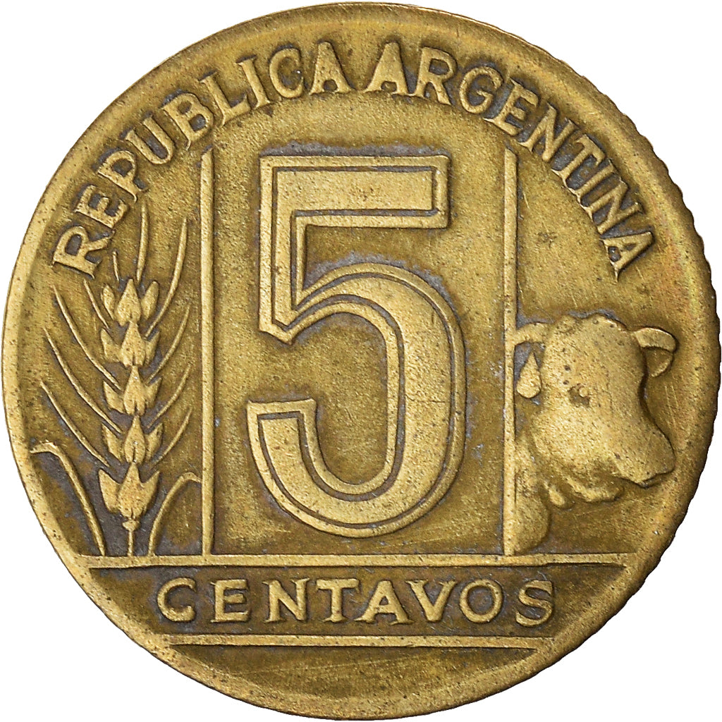 Coin, Argentina, 5 Centavos, 1948
