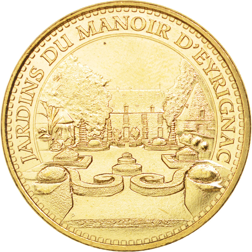 France, Jeton, Tourist Token, 24/ Jardins du Manoir d'Eyrignac, 2013, Monnaie de