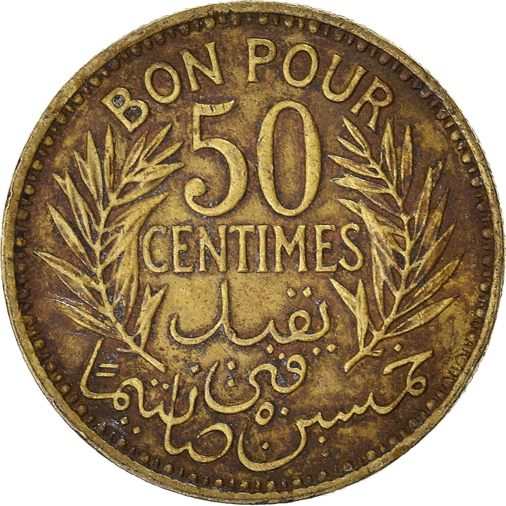 Munten, Tunisië, 50 Centimes, 1941