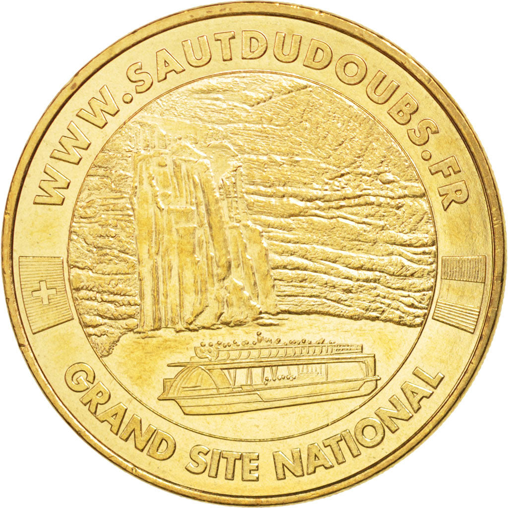 France, Token, Tourist Token, 25/ Saut du Doubs - Grand Site National, 2010