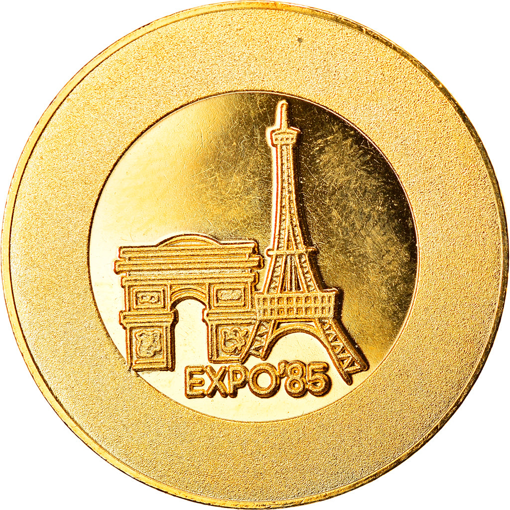 Francia, Token, Expo 85, Nautile, Arts & Culture, 1985, SPL, Rame dorato