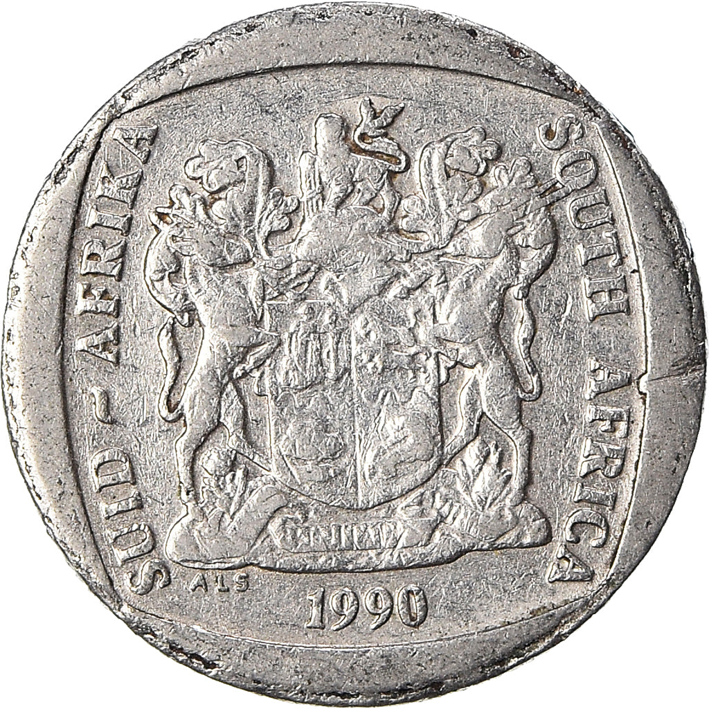 Moeda, África do Sul, 2 Rand, 1990