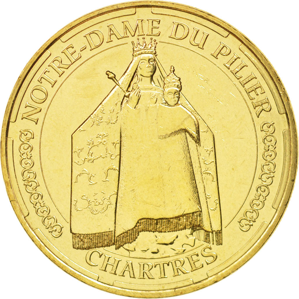 France, Token, Tourist Token, 28/ Notre-Dame du Pilier - Statue, 2014, Monnaie
