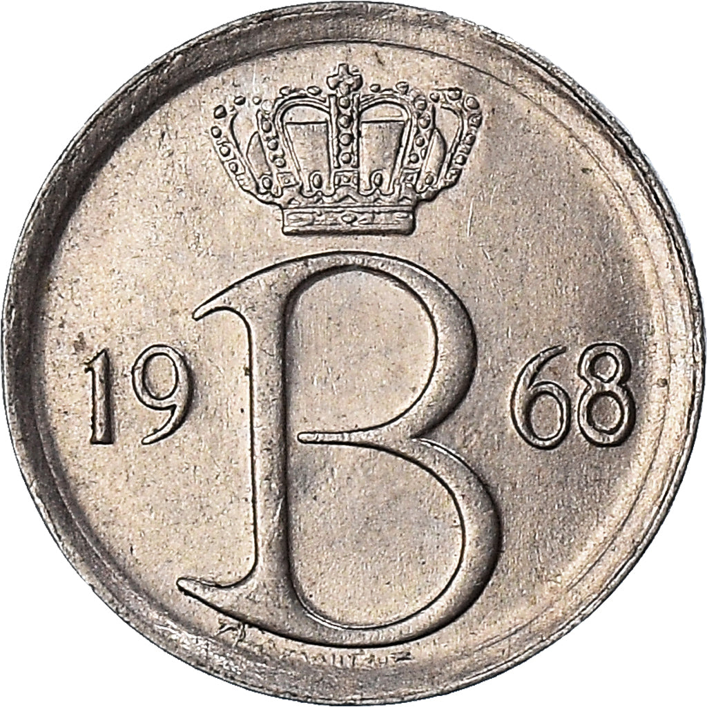 Coin, Belgium, 25 Centimes, 1968
