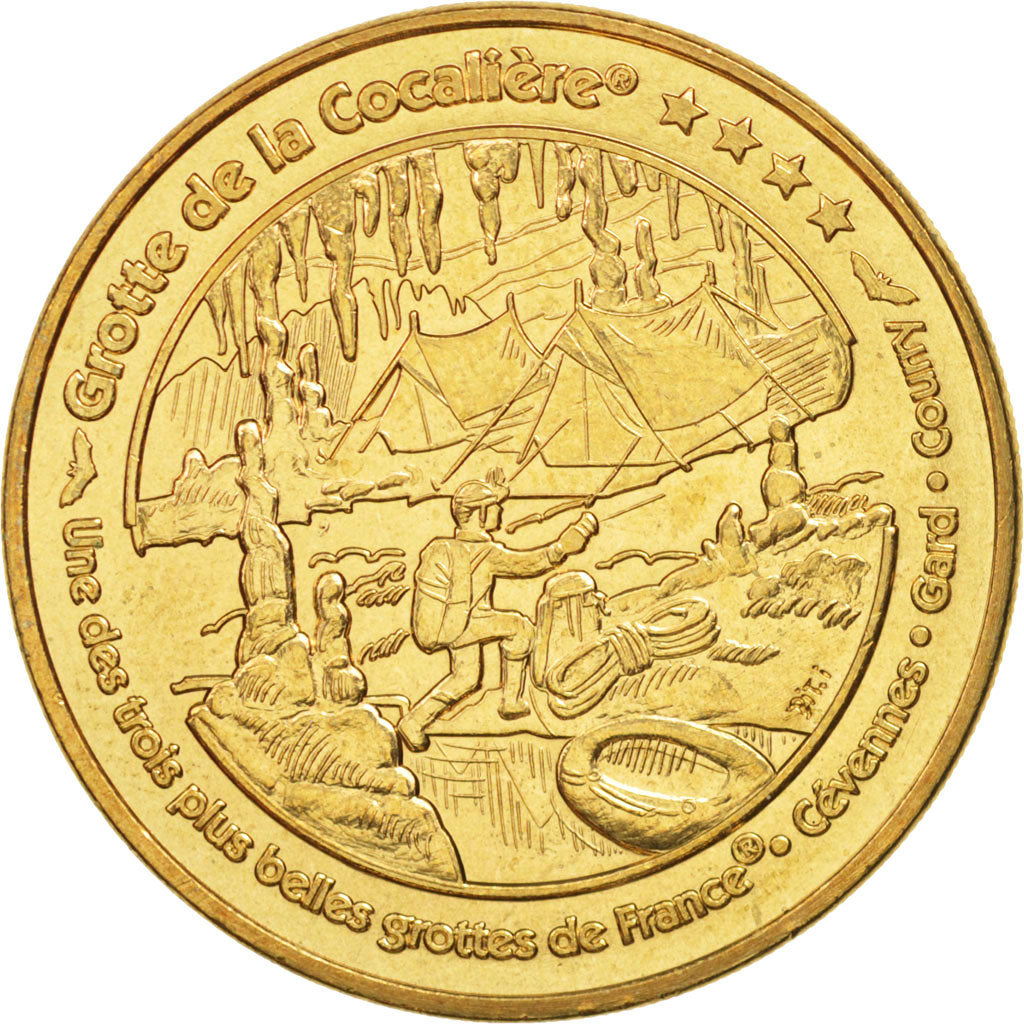 France, Token, Tourist Token, 30/ Grotte de la Cocalière, 2013, Monnaie de