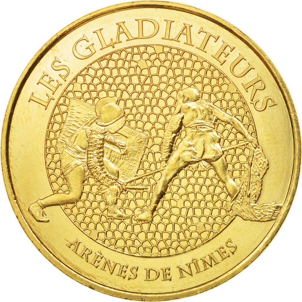 Frankreich, Token, Tourist Token, 30/ Les Gladiateurs - Nîmes, 2014, Monnaie de