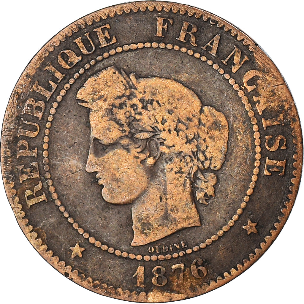 Moneta, Francia, 5 Centimes, 1876