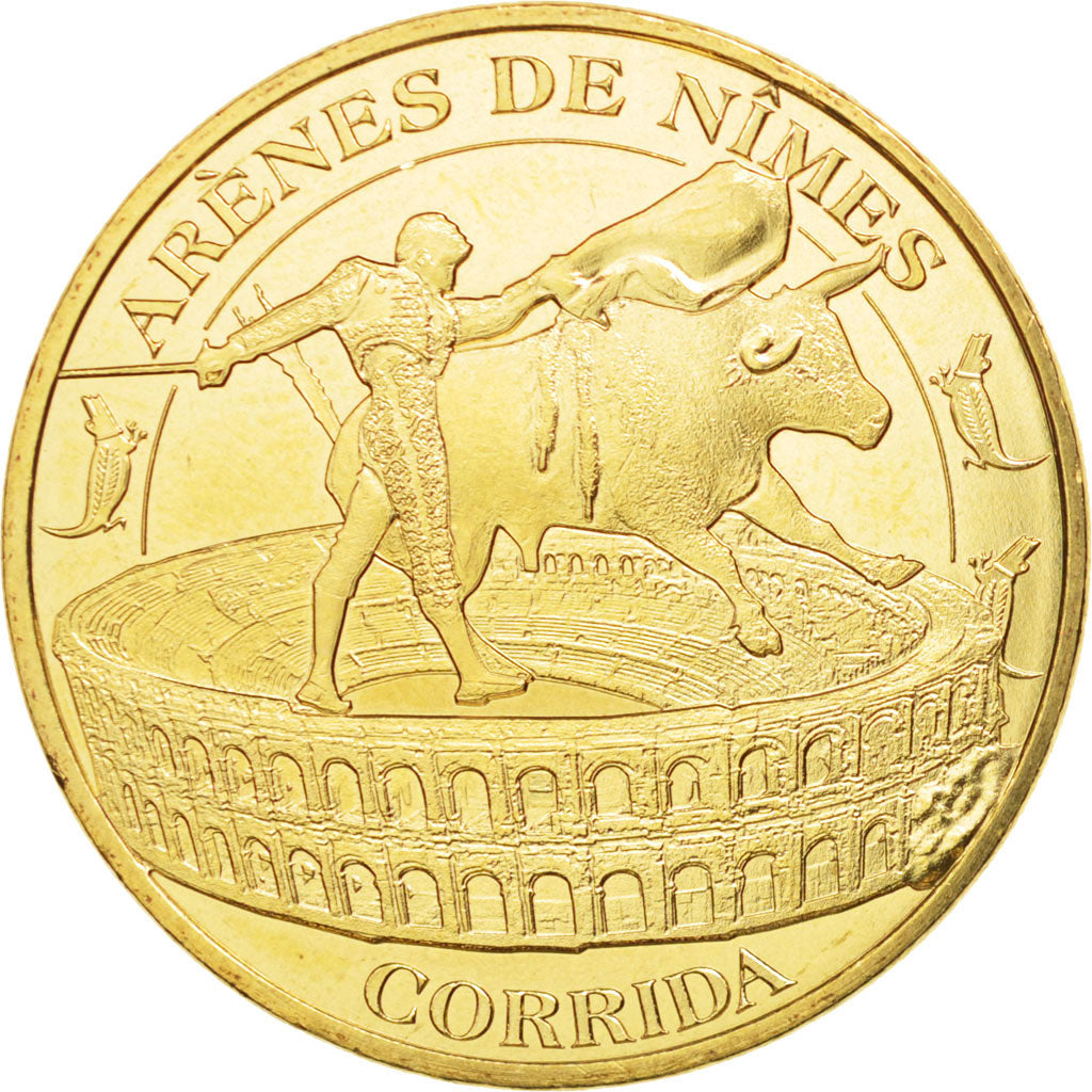 France, Token, Tourist Token, 30/ Corrida - Arènes de Nîmes, 2015, Monnaie de