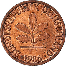 Moneda, ALEMANIA - REPÚBLICA FEDERAL, Pfennig, 1986